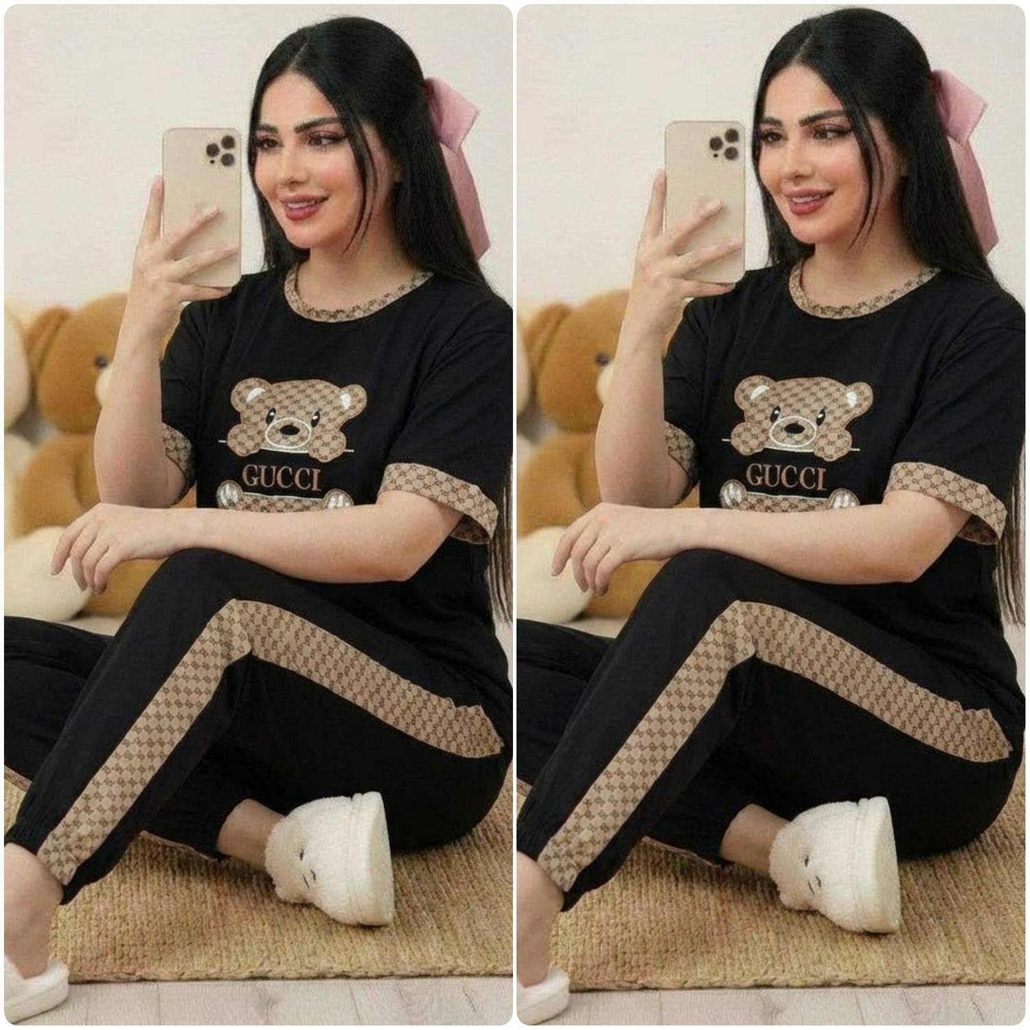 ست بلوز شلوار مهیاس جنس پنبه گلکسی