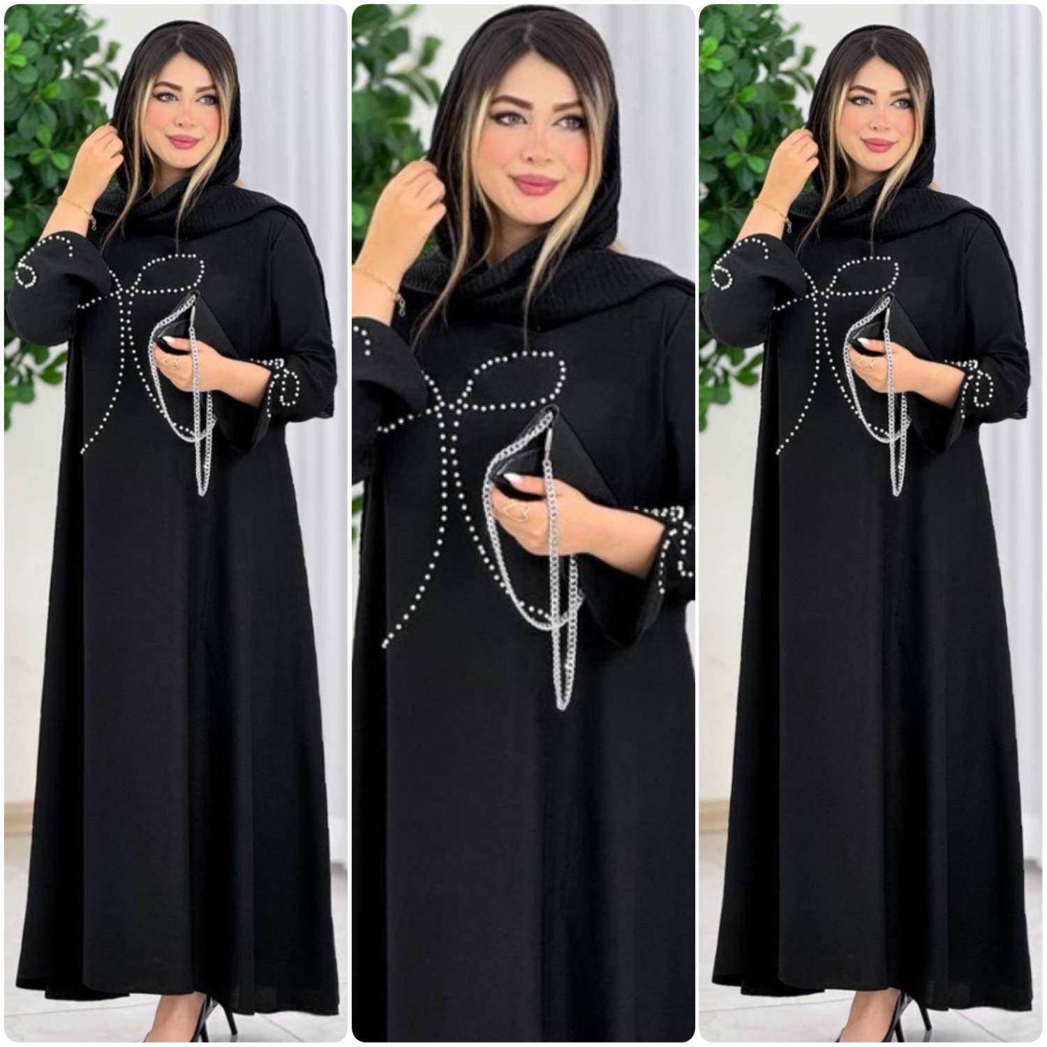 عبا پاپیون کریستالی