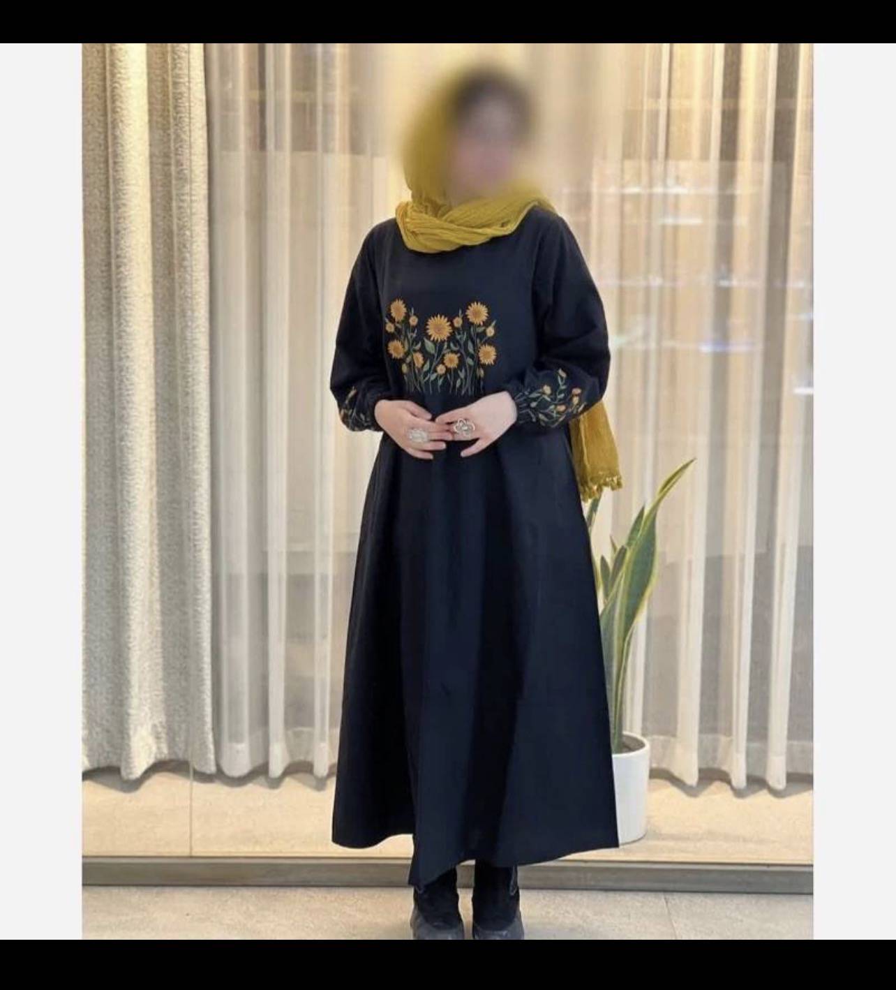 کفتان زنانه مدل افتابگردان جنس مخمل کبریتی