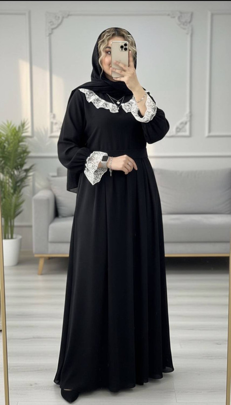 پیراهن یقه گیپور شهرزاد