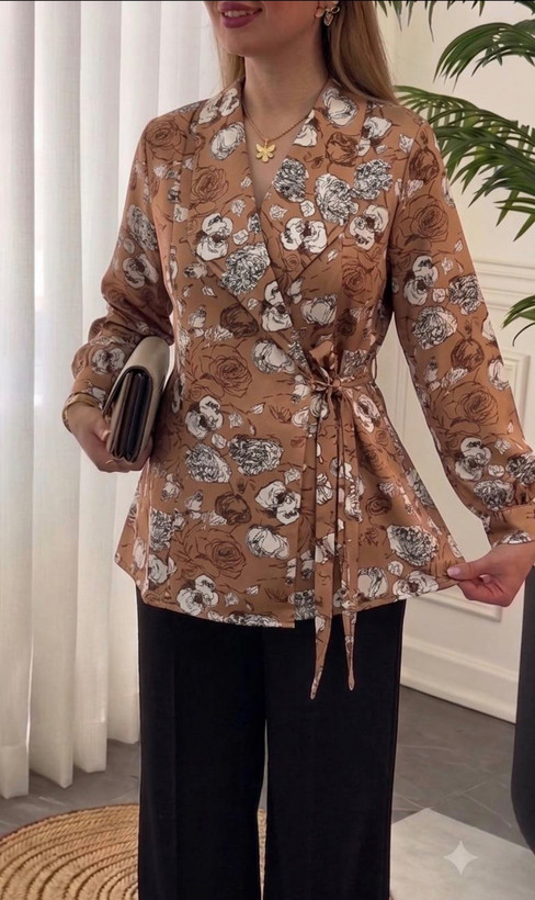 شومیز الیزه گل گلی